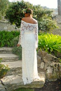 back-view-ivory-long-lace-off-shoulder-bell-sleeve-dress