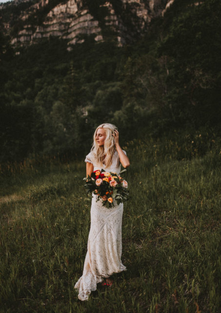  Adelaide  Bohemian  Lace Wedding  Dress  Dreamers and Lovers