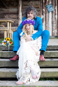 hippie-inspired-wedding-bride-wearing-crochet-bridal-dress