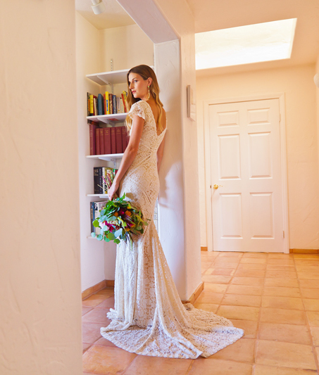  Adelaide  Bohemian  Lace Wedding  Dress  Dreamers and Lovers