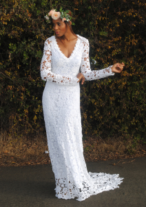 white-bohemian-crochet-wedding-dress-with-train