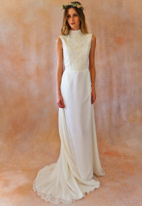 ivory-silk-and-lace-chiffon-bohemian-wedding-dress