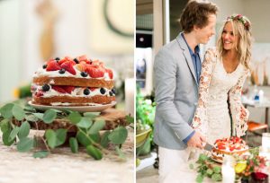 rustic-bohemian-naked-wedding-cake-happy-couple