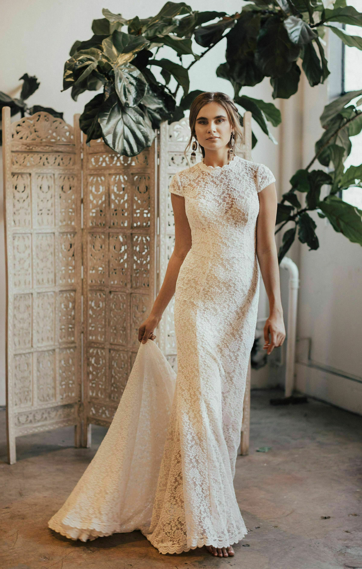 cap sleeve wedding dress