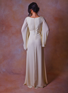 back-view-angel-bell-sleeve-silk-chiffon-wedding-dress