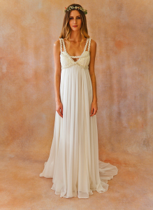 AVA EMBELLISHED SILK GOWN