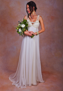 flowy-silk-chiffon-bohemian-beach-wedding-dress
