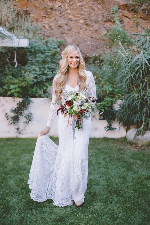 A Fab Bohemian Bride + Non-Traditional Wedding Vows