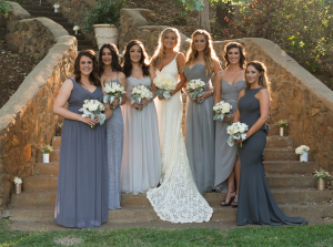 a-bohemian-wedding-and-bride-with-bridal-party-dressed-in-blue