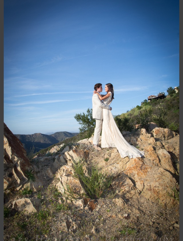 bride-bridgham-wearing-adelaide-bohemian-lace-wedding-dress