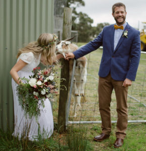 couple-gets-married-on-an-Australian-goat-farm