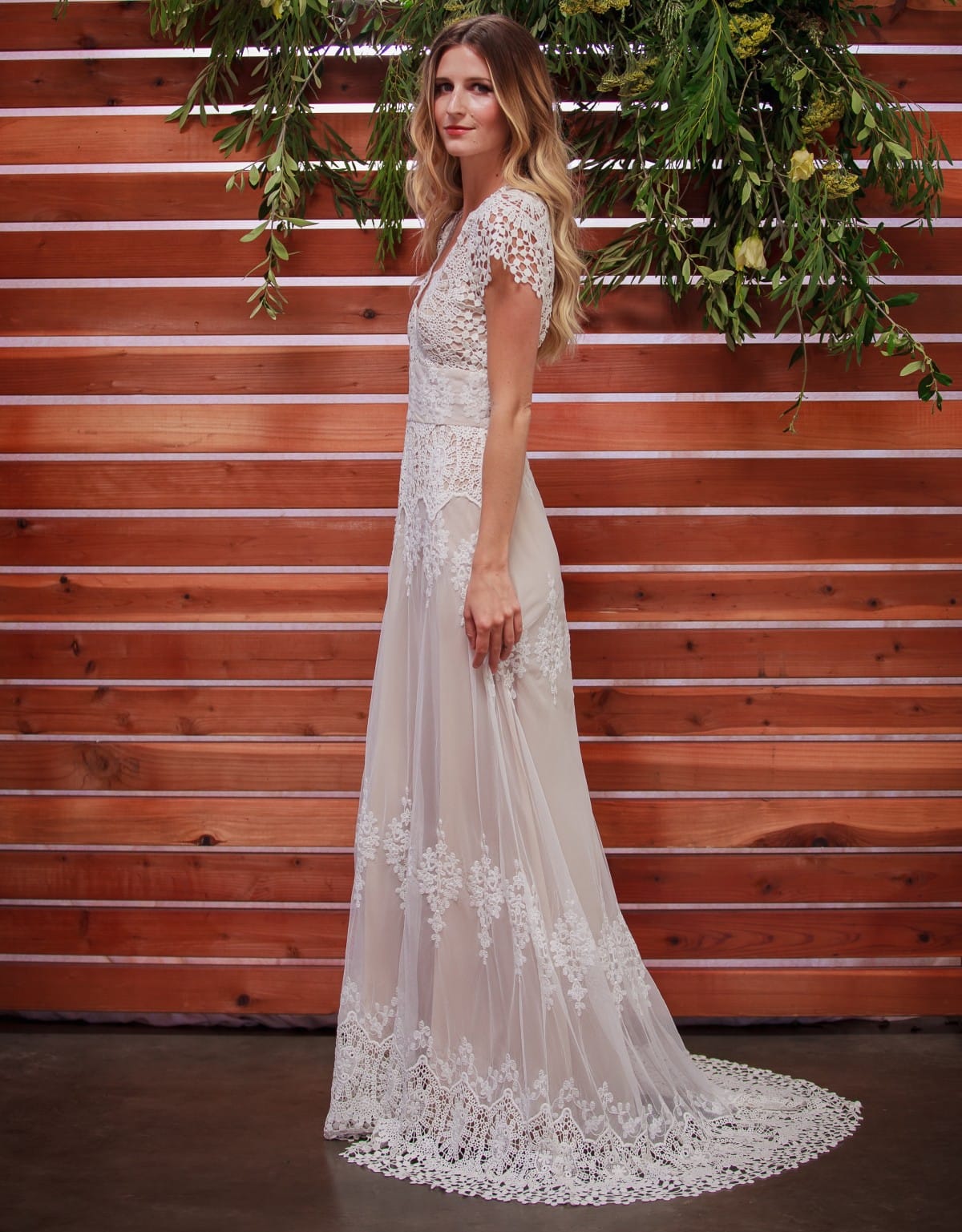 Azalea Boho Cotton Lace Wedding Dress | Dreamers and Lovers