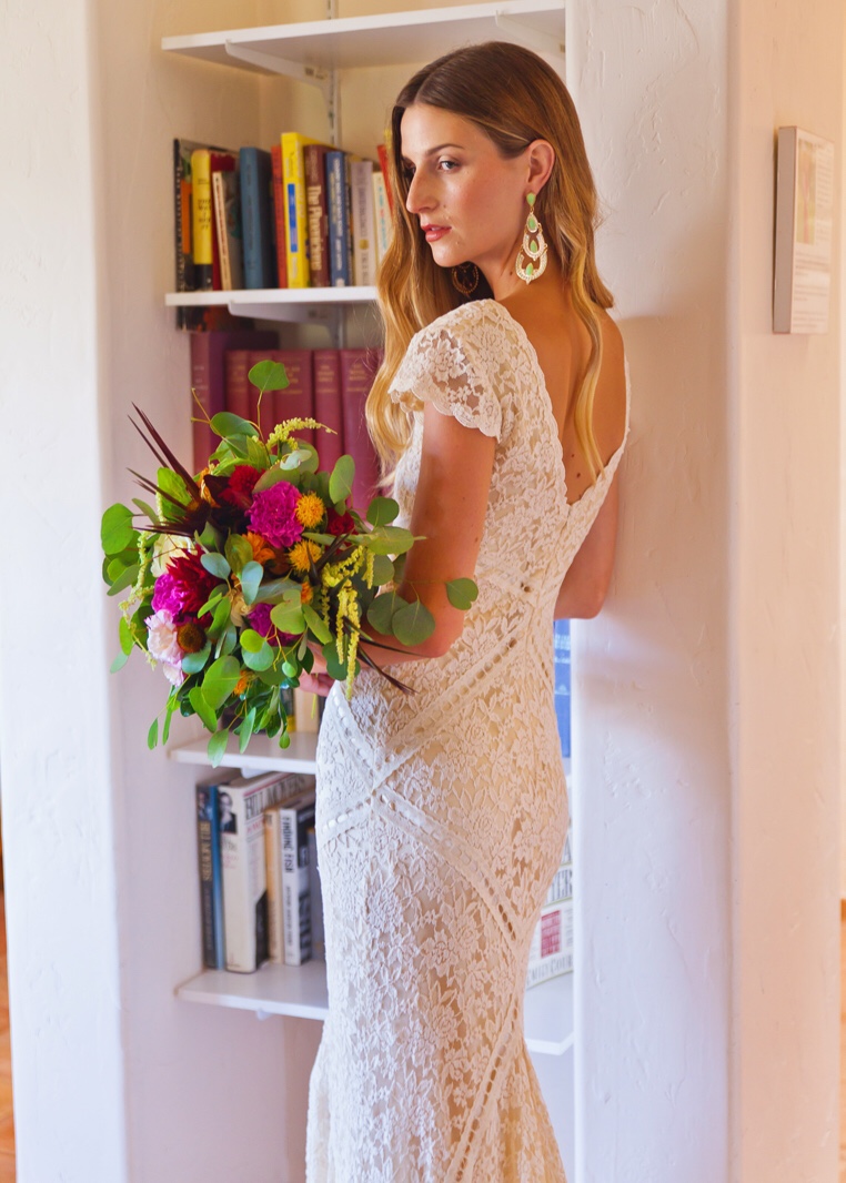  Adelaide  Bohemian  Lace Wedding  Dress  Dreamers and Lovers