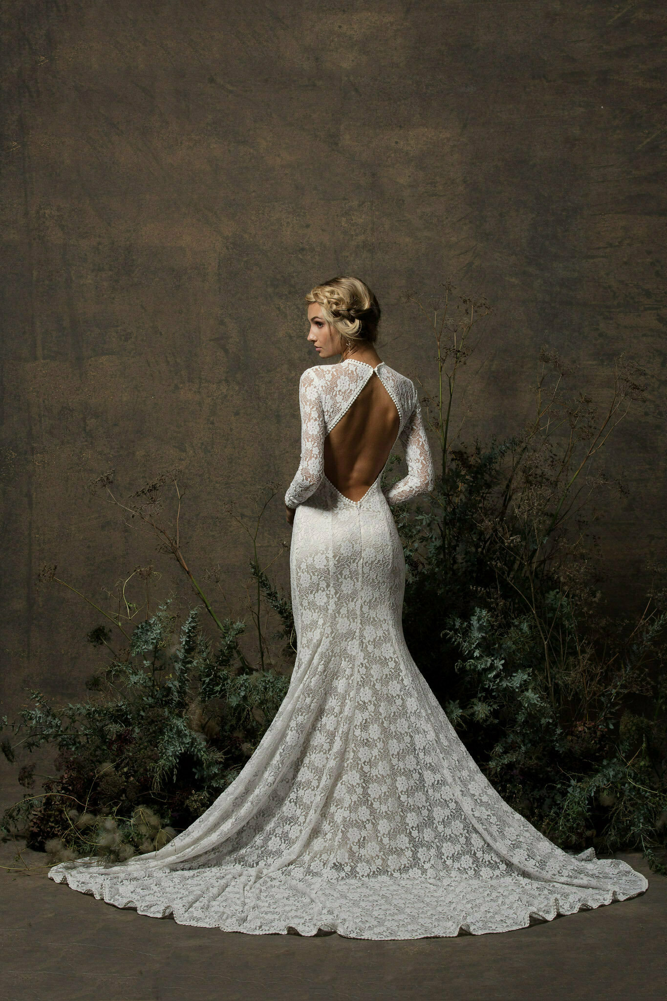 Kriste Lace Wedding Dress with Sleeves | Dreamers and Lovers