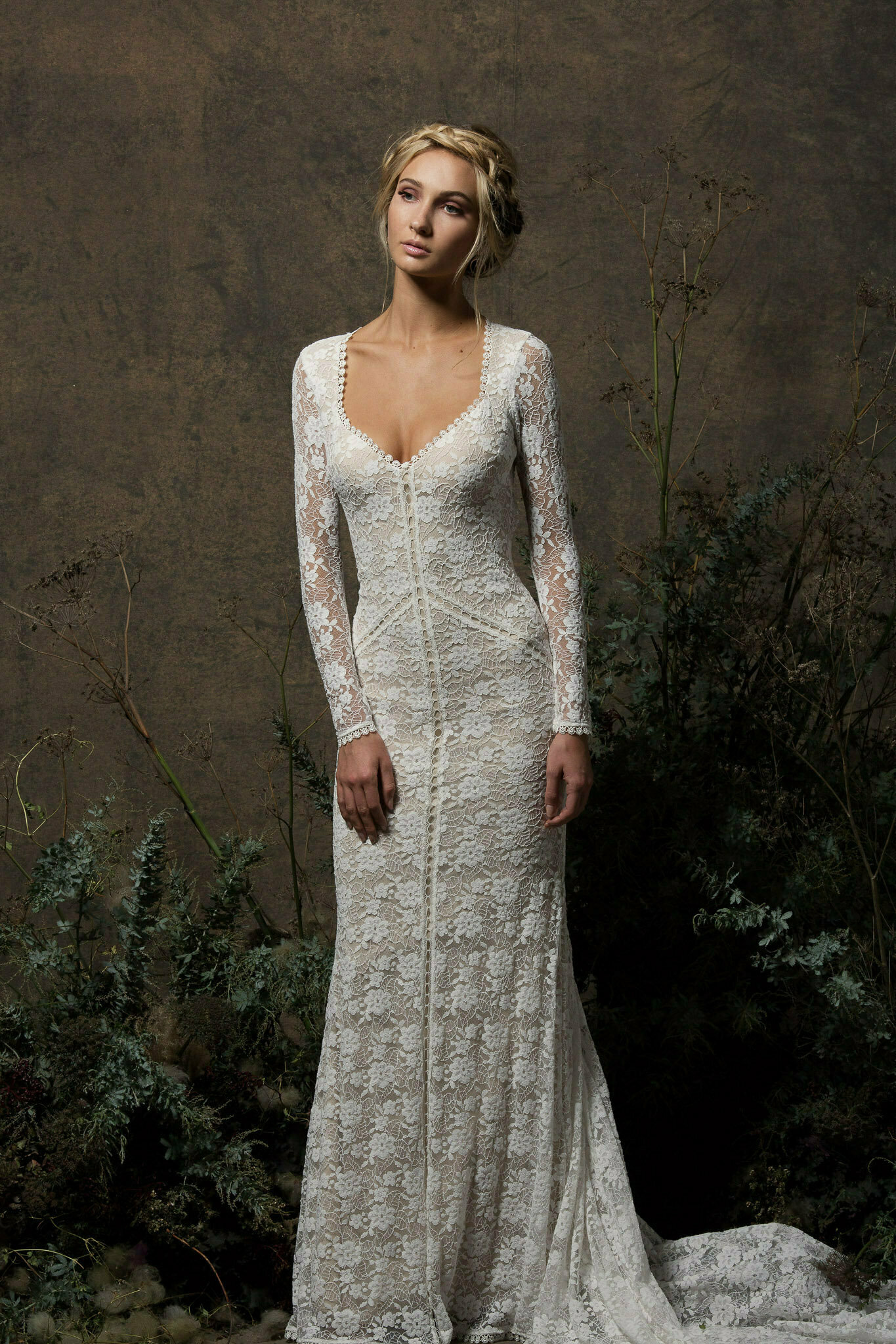 Valentina Backless Lace Wedding  Dress  Dreamers and Lovers