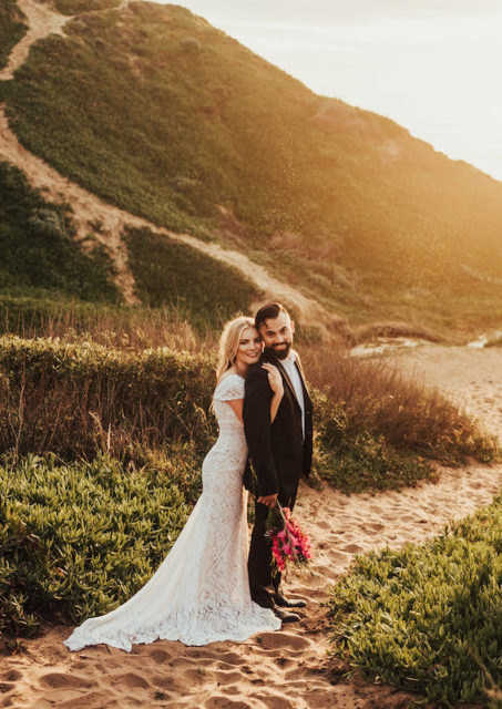  Adelaide  Bohemian  Lace Wedding  Dress  Dreamers and Lovers