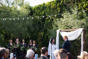 bohemian-chic-california-wedding-at-the-fig-house-in-los-angeles-here-the-couple-exchanges-their-vows