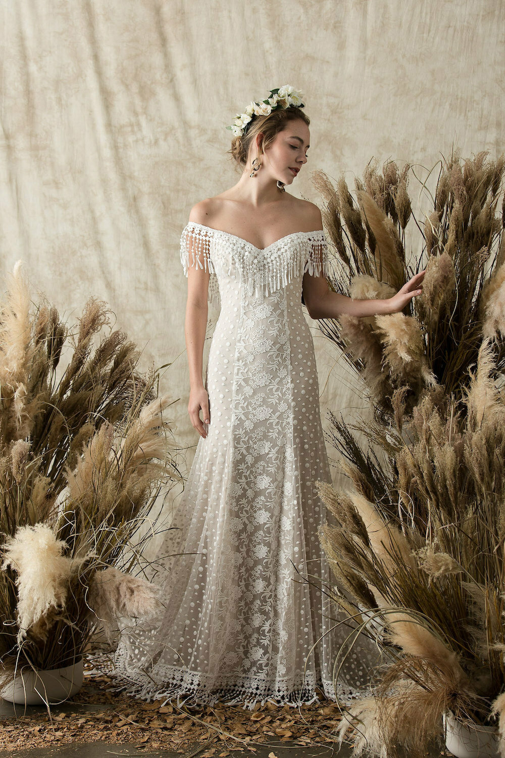 boho western wedding dresses