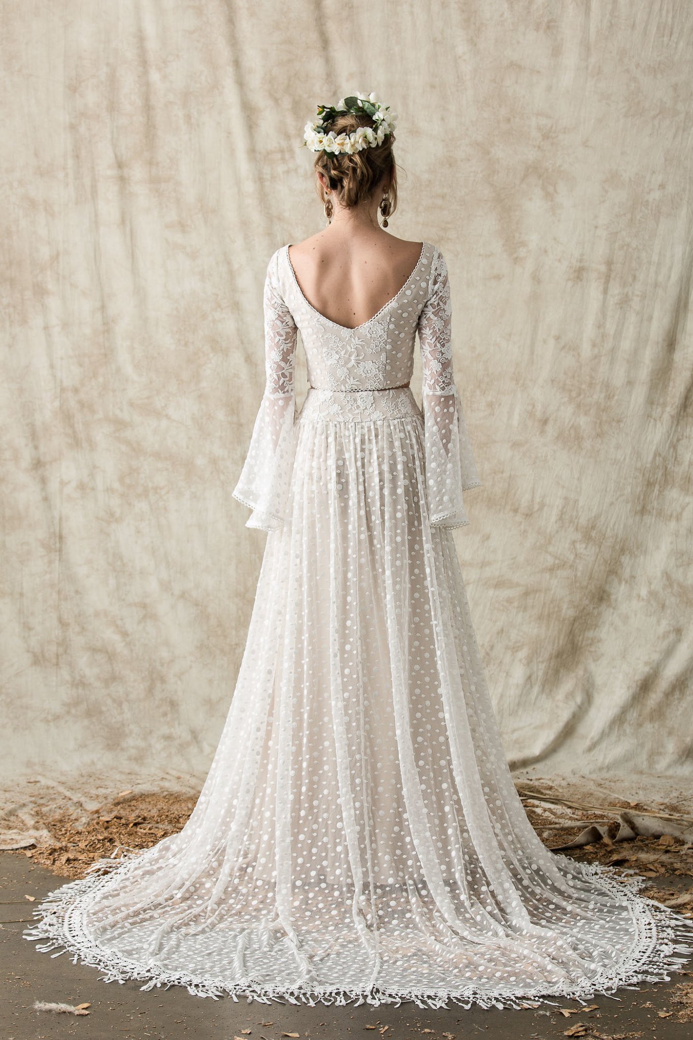 Ophelia Two Piece Wedding Dress | Dreamers and Lovers