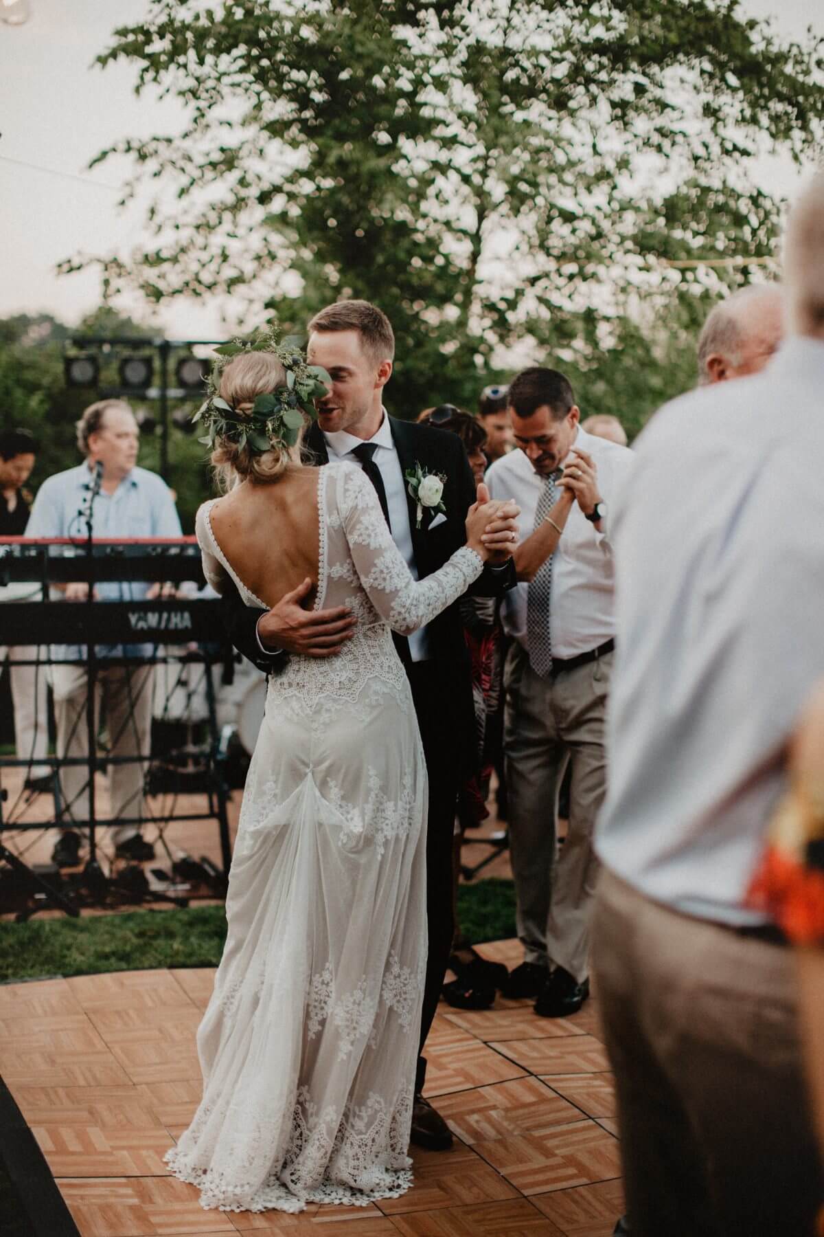 Crushing on this Boho Bride in her Flowy Wedding Dress