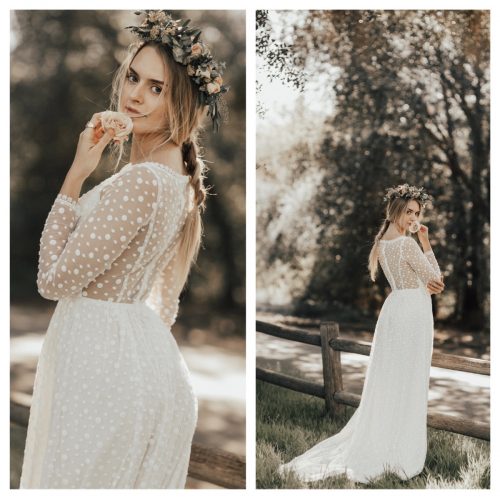 Lumina - Boho Simple Wedding Dresses | Dreamers and Lovers