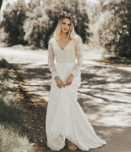 Chloe-Bohemian-Lace-Long-SLeeve-Wedding-Dress