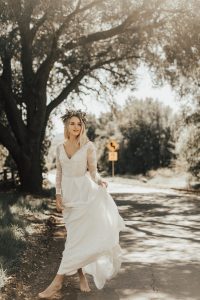 simple-wedding-dress-with-long-sleeves-sheer-open-back-v-neckline-bohemian-bride