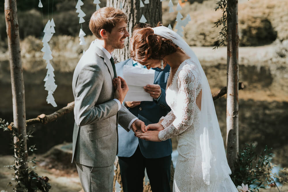 Bride Lauren Bring Vintage Boho to Sussex