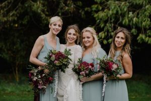 bohemian-bridesmaids-at-bohemian-wedding-in-Scotland-at-Cambo-Estate