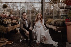 bHanna-and-Matthias-in-a-greenhouse-in-Portland-for-their-boho=wedding