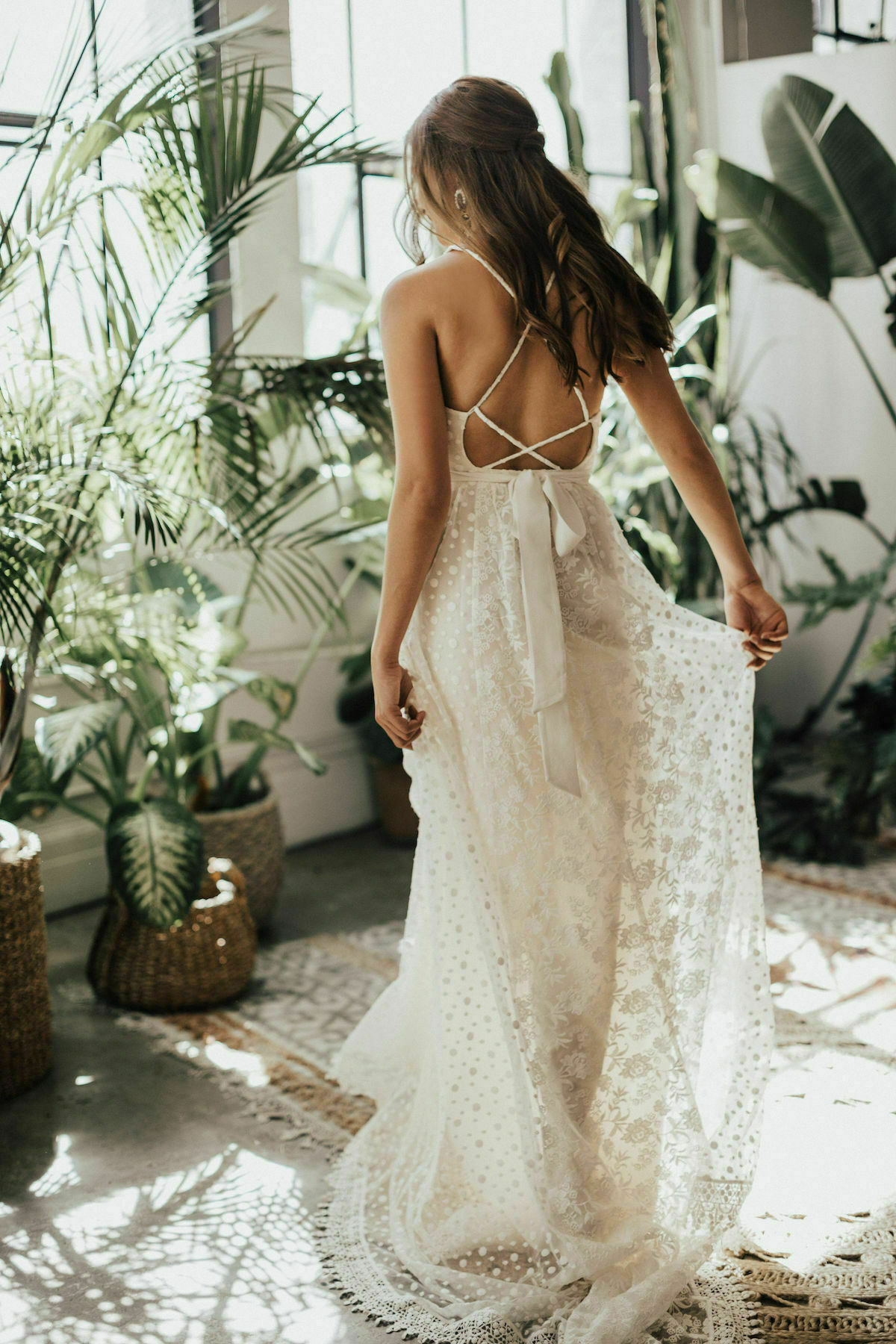 Becca Backless  Lace Wedding  Dress  Dreamers and Lovers