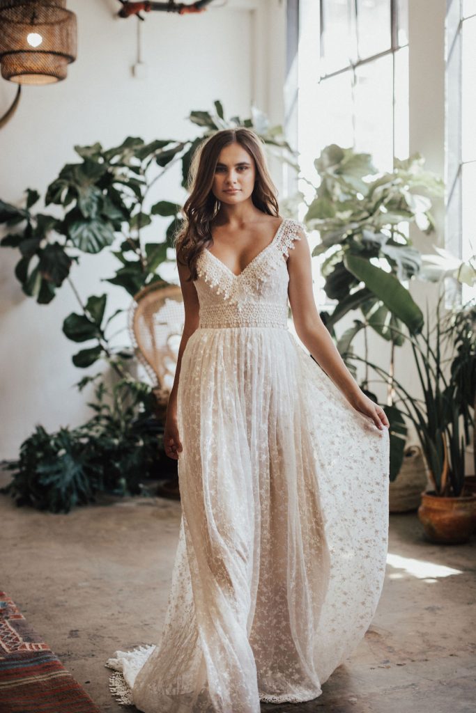 Lupita Lace Wedding Dress | Dreamers and Lovers