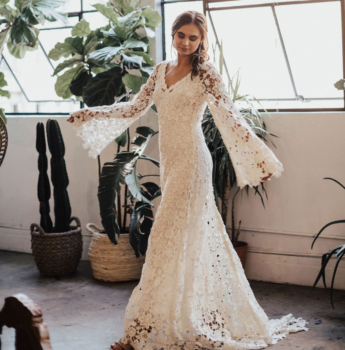 latest lace gown 2018