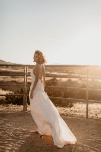 Angelica-lace-and-crepe-flowy-bohemian-wedding-dress-made-to-your-exact-measurements-in-California