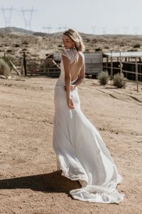 EVIE LACE - CREPE WEDDING DRESS