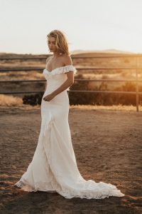 Poppy-off-the-shoulder-crepe-simple-bohemian-wedding-dress-minimalist-boho-design