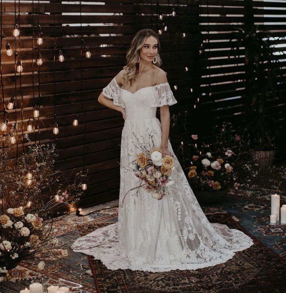 Desiree-boho-lace-off-shoulder-aline-wedding-dress