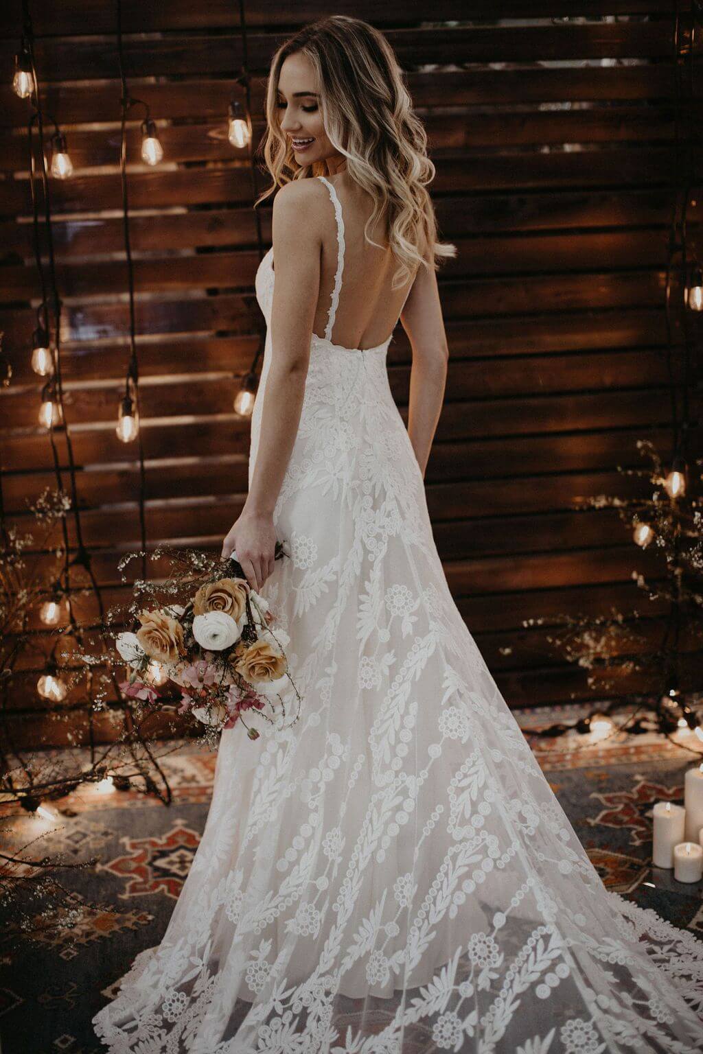 simple lace wedding dress