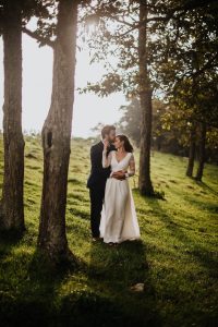 Elopement-Bride-wearing-Long-Sleeve-Flowy-Wedding-Dress