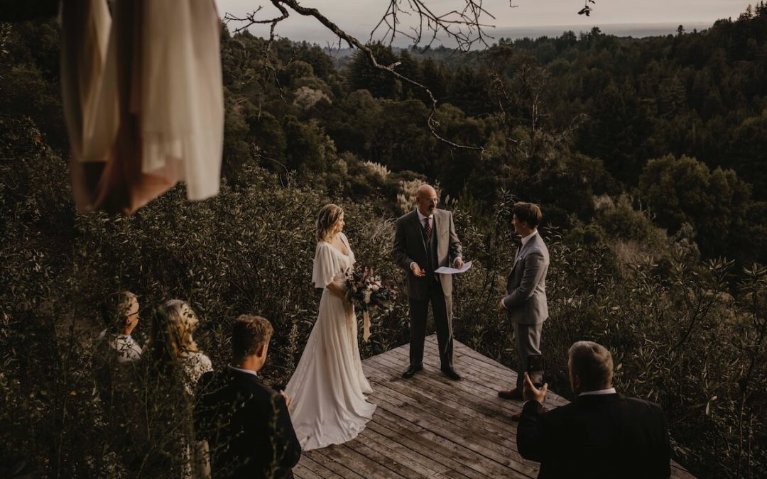 Intimate & Casual Wedding At A Mountain Top Rustic Cabin