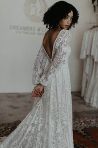 Francesca-V-neck-flowy-lace-wedding-dress