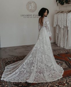 Francesca-v-neck-lace-wedding-dress