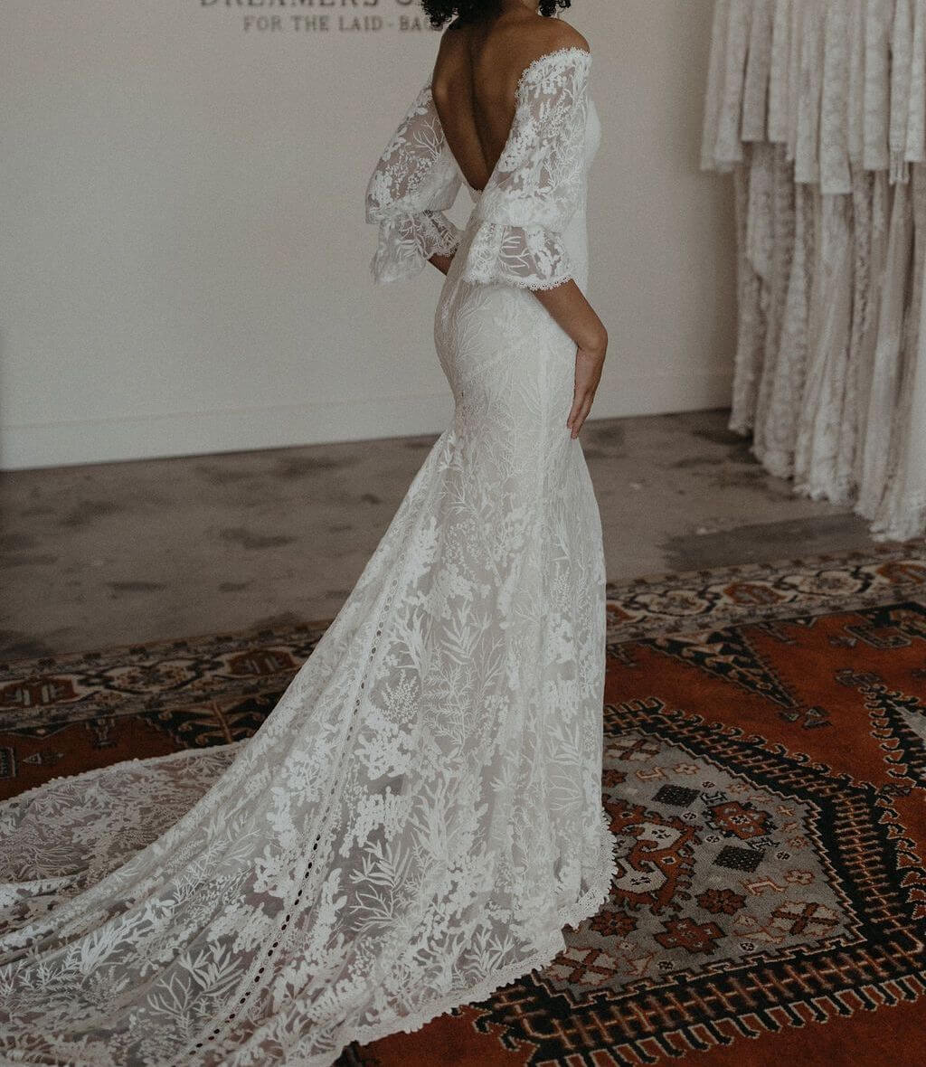 Samantha Bell Sleeve Wedding Dress