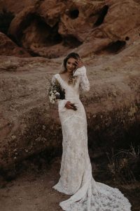 Alyssa-Ruched-Bum-Long-Sleeve-Wwedding-Dress