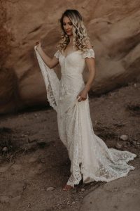 Ruth-off-shoulder-lace-backless-wedding-dress-bohemian-vibes