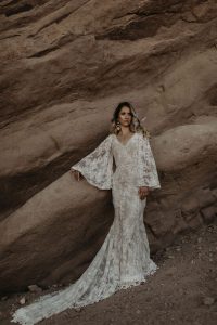 cord-lace-bell-sleeve-wedding-dress