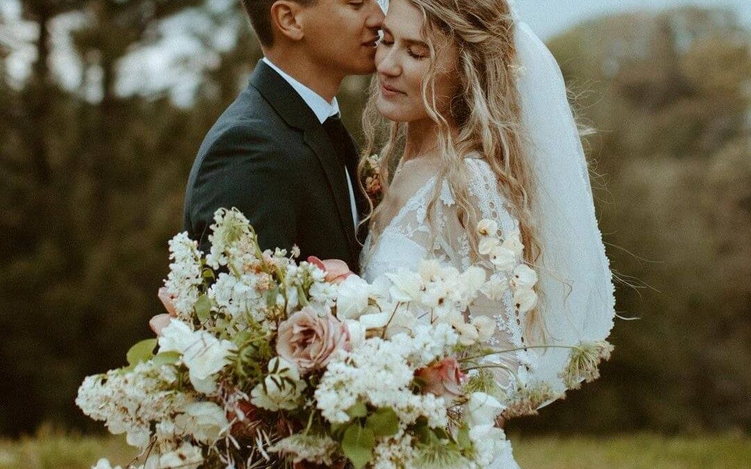 Dreamy-California-Bride-Wearing-Zinnia-Flowy-Wedding Dress