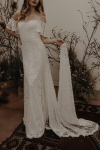 RUTH-off-shoulder-wedding-dress-A-line-silhouette