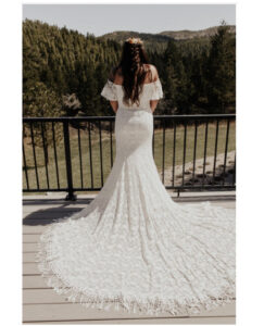 Bride-Julie-wearing-Callista-off-shoulder-wedding-dress