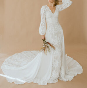 Jasmine-elegant-and-romantic-wedding-dress-with-poet-sleeves
